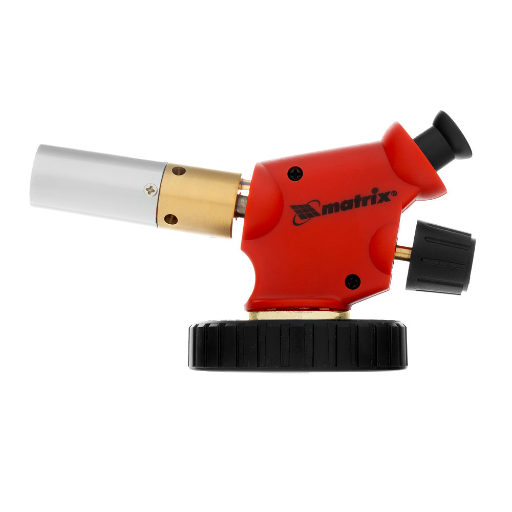 Профессиональная горелка на бутановый баллон, пьезоподжиг, расширенное сопло Matrix (91427)