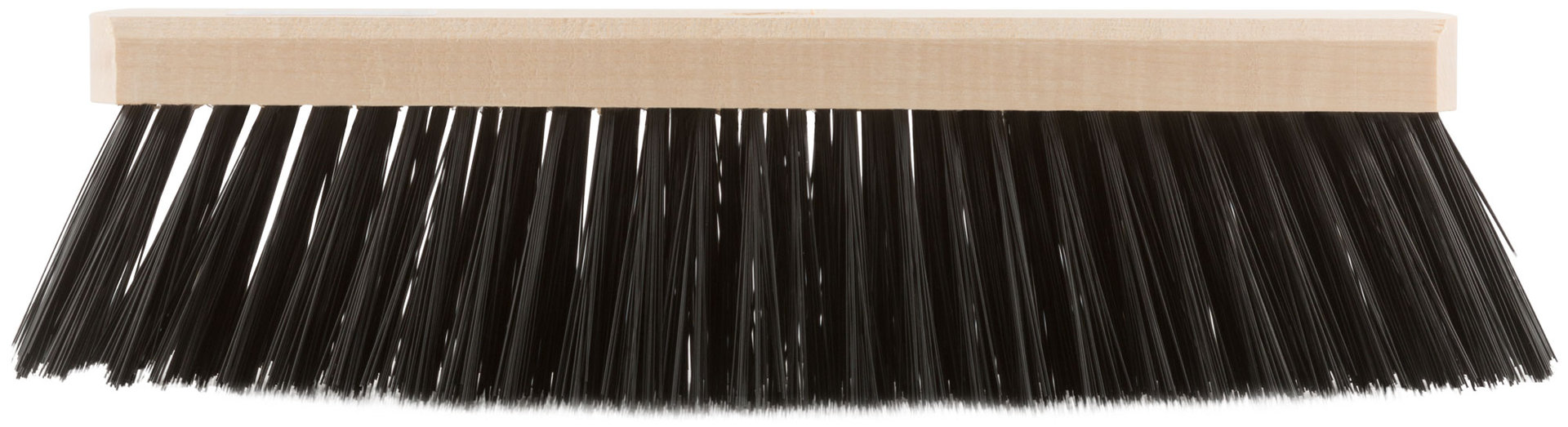 Щетка для пола деревянная овальная (тротуарная), 6-ти рядная, 275 мм (68044)