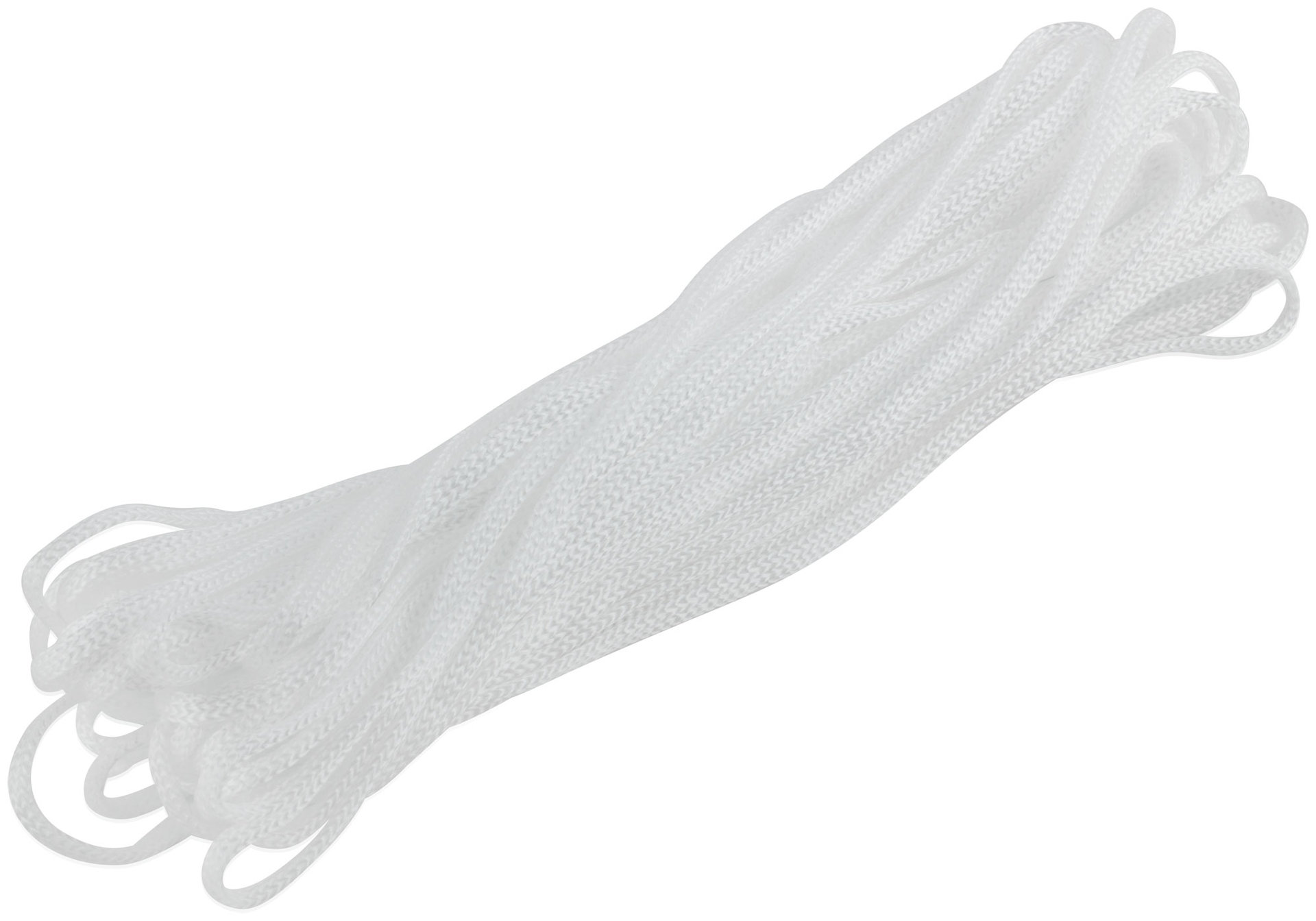 Шнур вязаный полипропиленовый без сердечника 5 мм х 20 м, р/н= 50,8 кгс (68345)