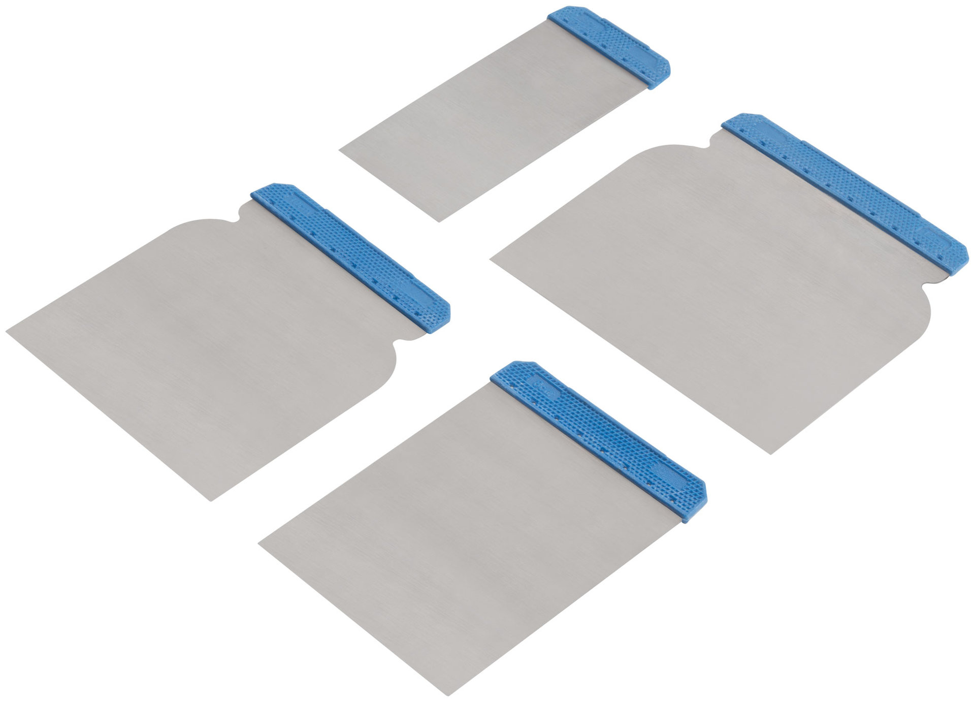 Шпатели металлические, набор 4 шт.(Япончик) 50/80/100/120 мм (06750)