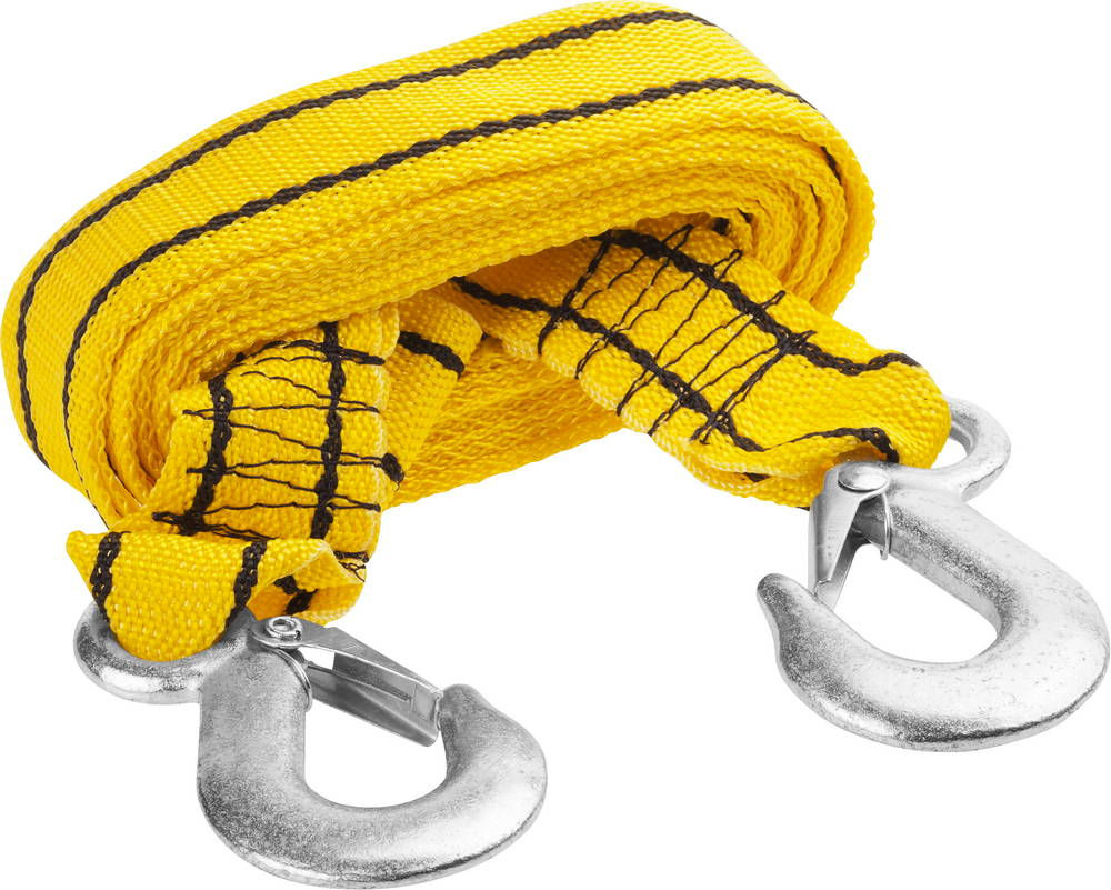 Трос буксировочный 2 крюка, 4 м, сумка, 2.5 т STAYER 61207-2.5