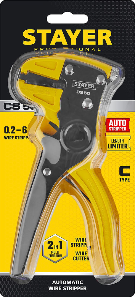 Стриппер автоматический CS-50, 0.2 - 6 мм2 STAYER Professional 22636_z01