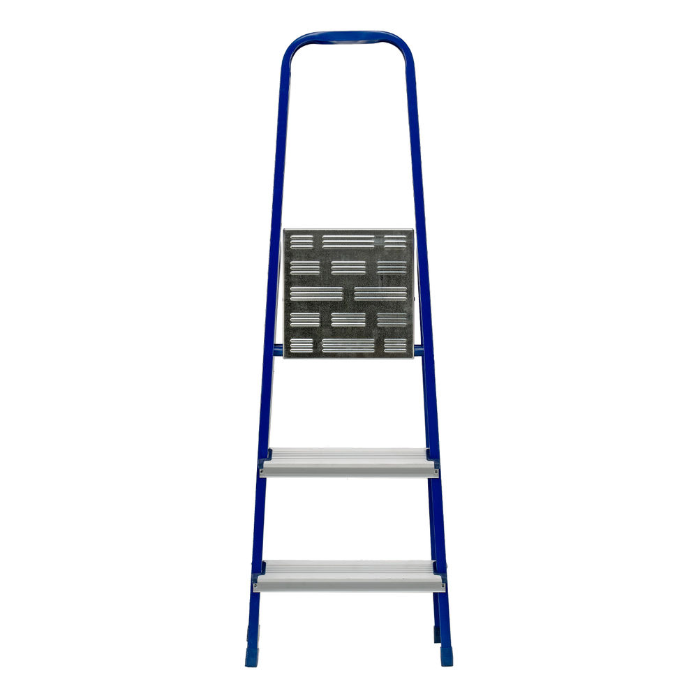 Стремянка, 3 ступени, стальной профиль, алюминиевые ступени Сибртех (97953)