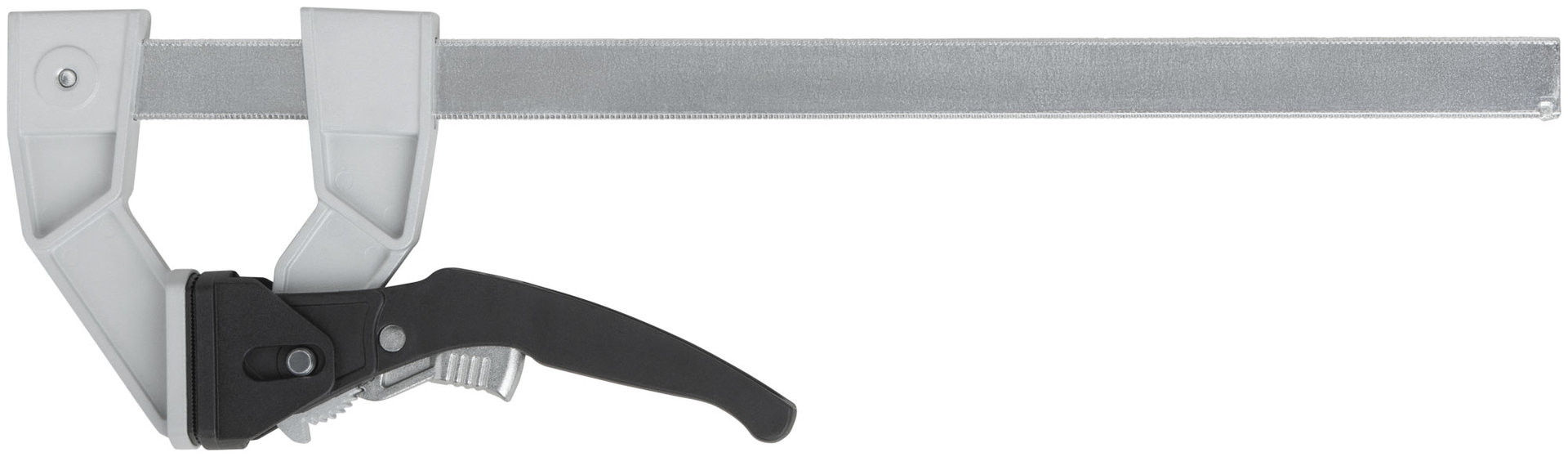 Струбцина рычажная быстрозажимная, усилие сжатия 200 кг, рычажный храповый механизм, металлический корпус, Профи, 90 х 300 мм (59174)