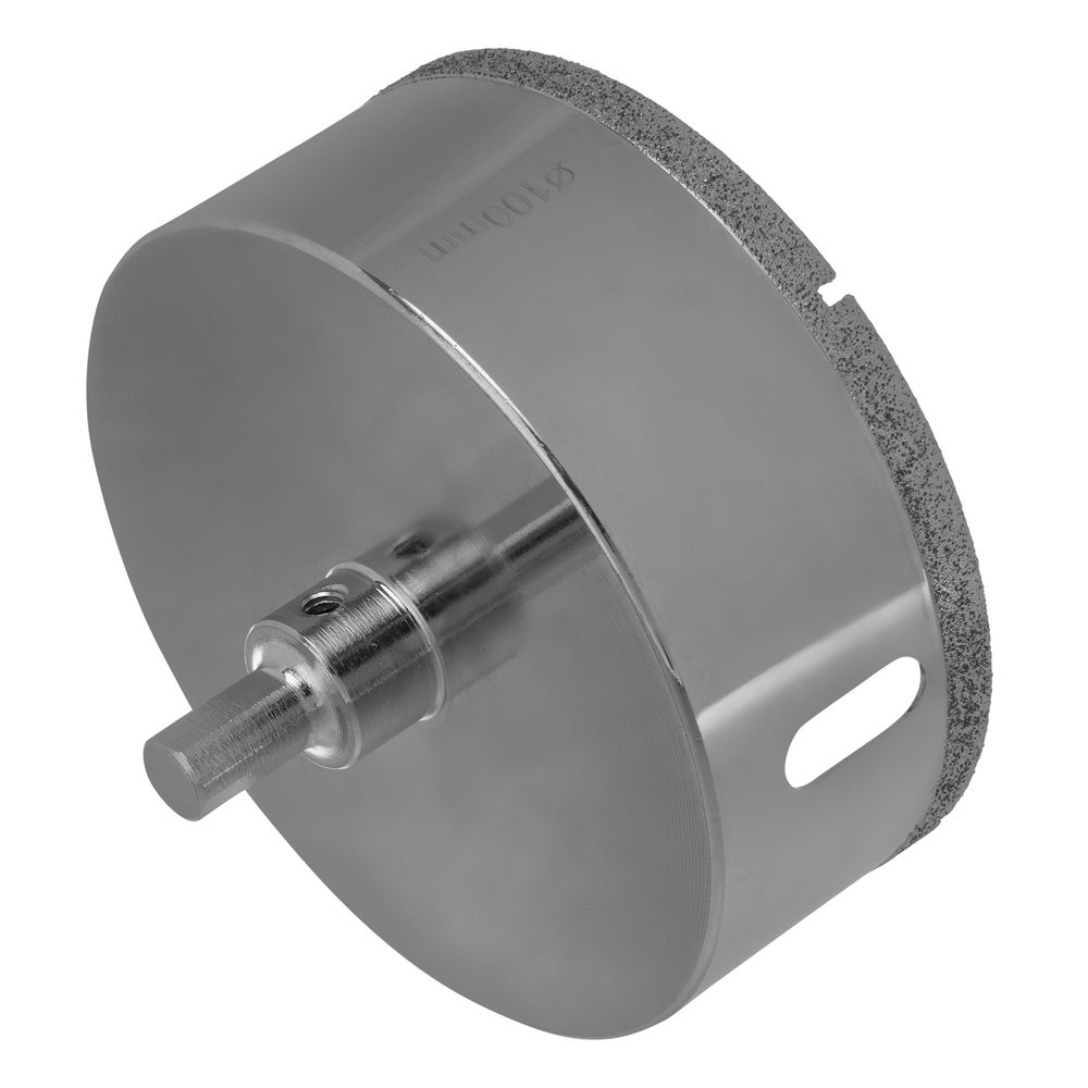 Сверло алмазное по керамограниту, 100 х 67 мм, трехгранный хвостовик Matrix (726883)