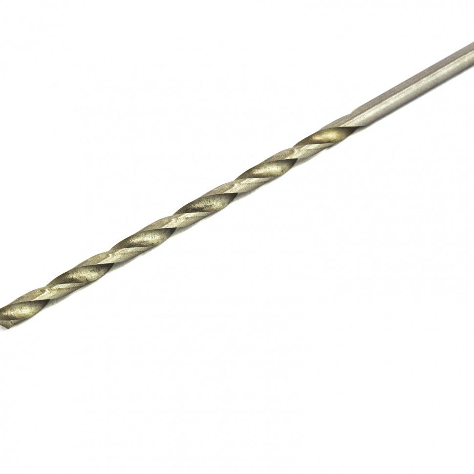 Сверло по металлу, 3 х 100 мм, полированное, удл, HSS, 10 шт, цилиндрический хвостовик Matrix