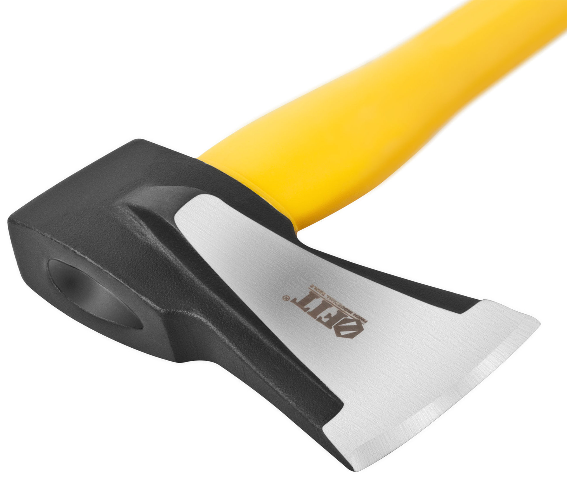 Топор-колун ушастый кованый, фиберглассовая длинная ручка 800 мм, 2500 гр.