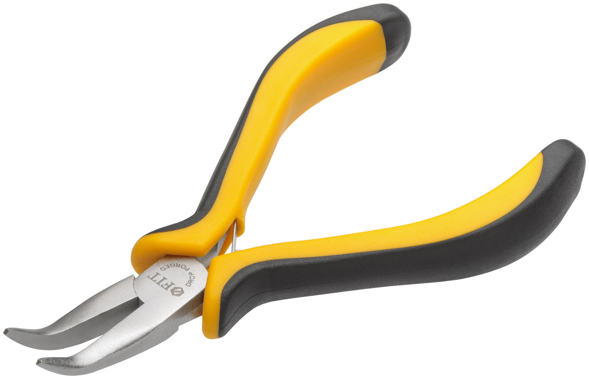 Утконосы мини Профи, никелированное покрытие, черно-желтые мягкие ручки 125 мм