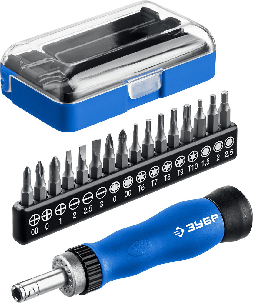 Отвертка реверсивная для точных работ 17 предм. ЗУБР Профессионал 25626-H17_z01