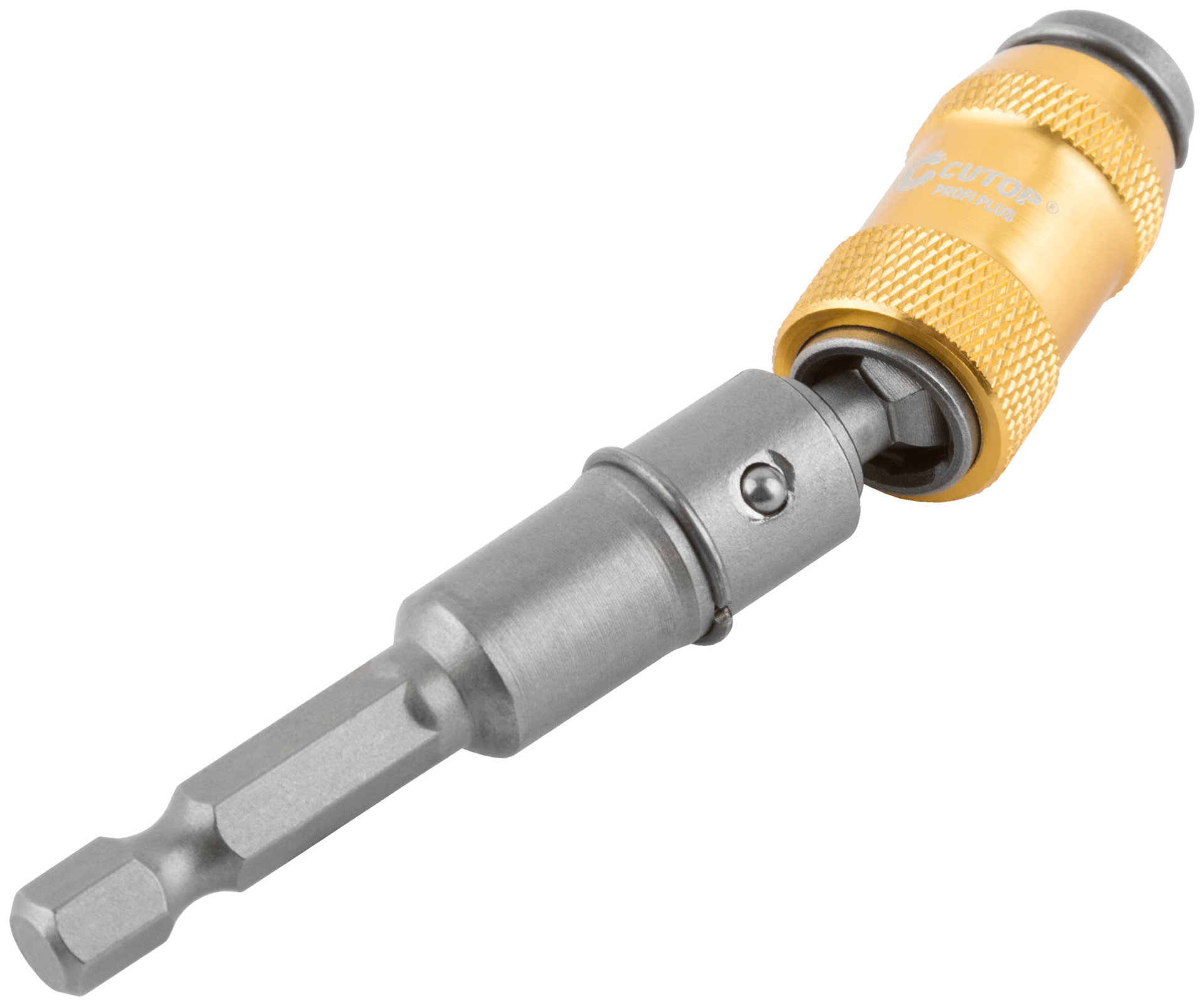 Адаптер шарнирный угловой с магнитным держателем для бит Cutop Profi Plus, 90 мм, до 25 градусов (83-584)