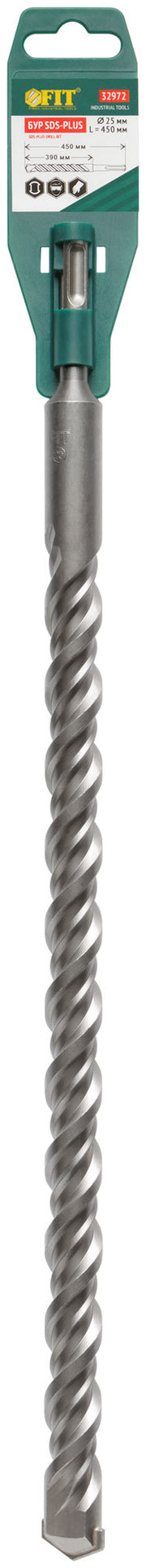 Бур по бетону SDS PLUS с двойной резьбой 25х450 мм (32972)