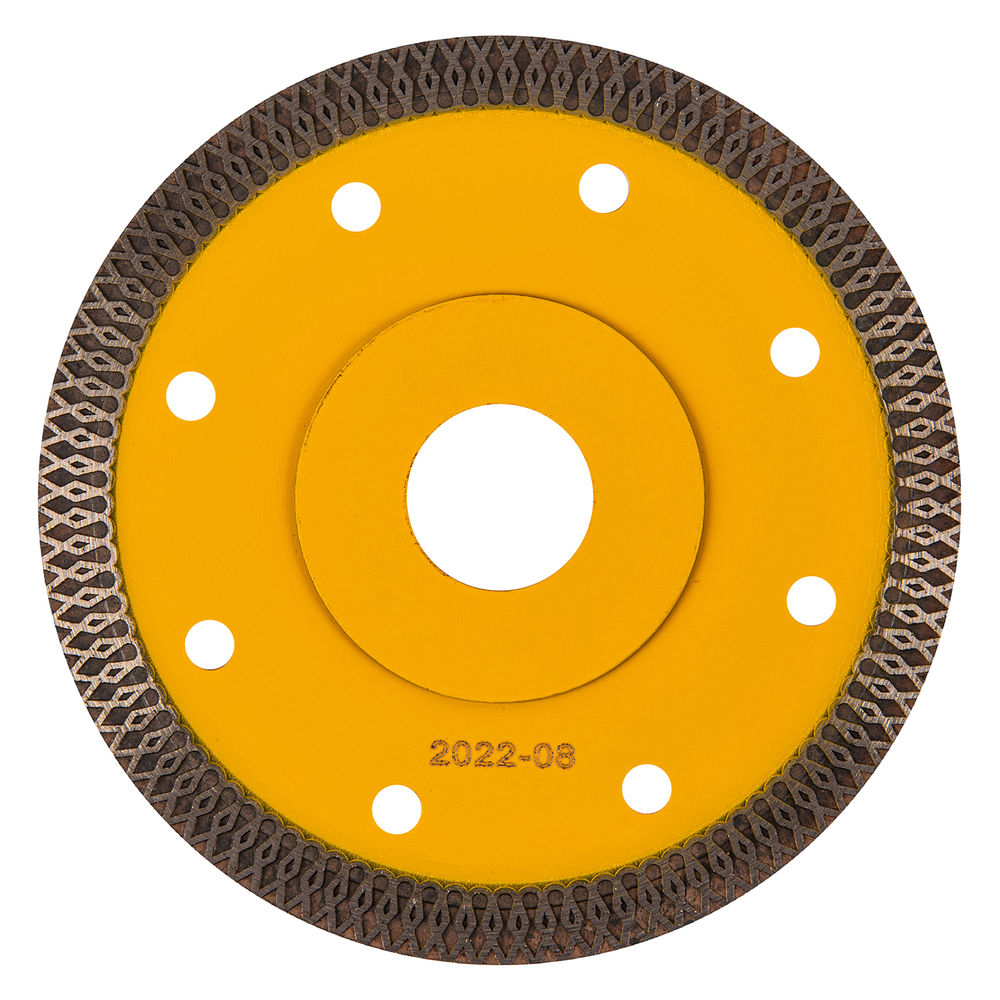 Диск алмазный отрезной 115 х 22,2мм, сплошной, супертонкий, горячий пресс, сухой/мокрый рез Denzel (73057)