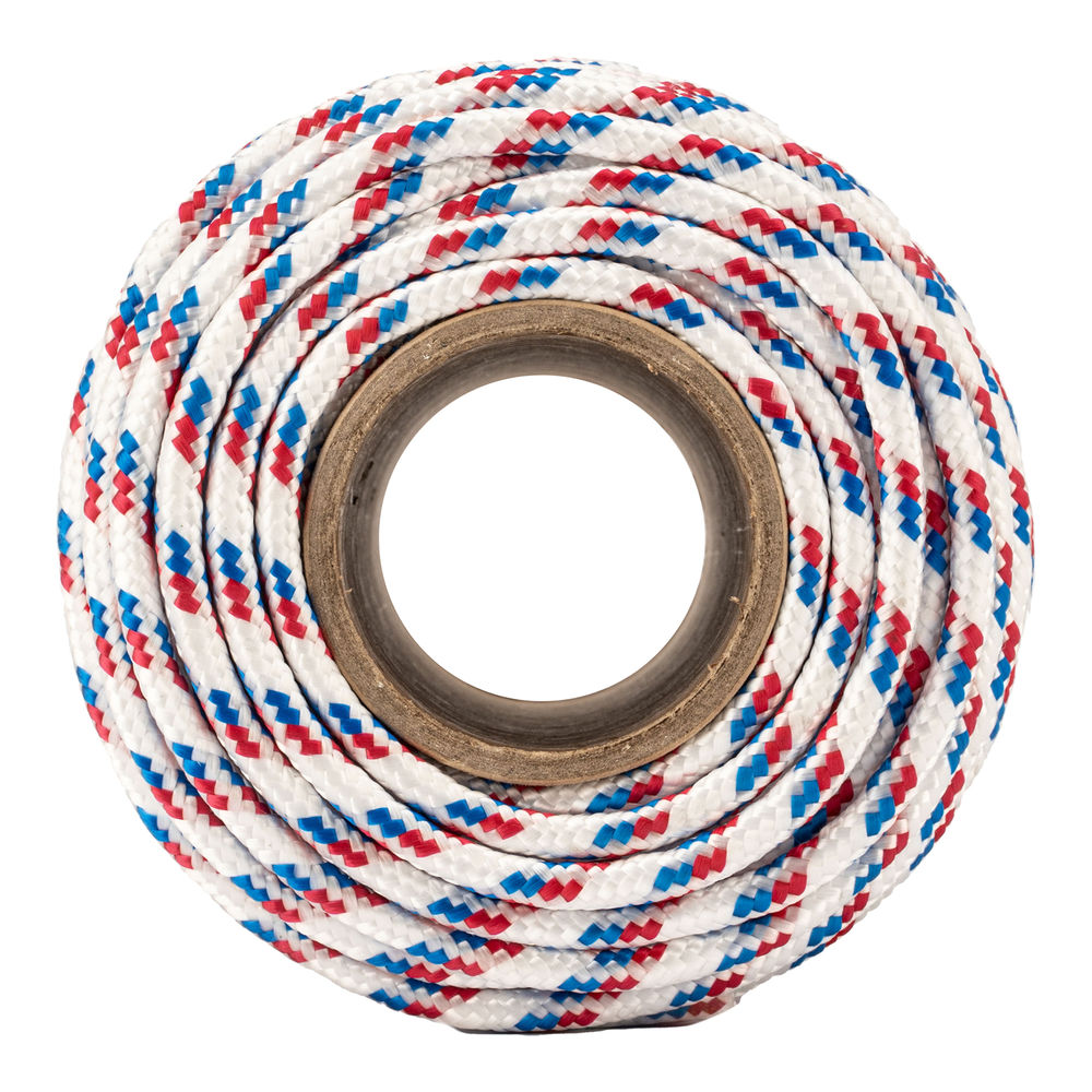 Фал плетеный полипропиленовый с сердечником, 8 мм, L 100 м, 16-прядный, Сибртех (93966)