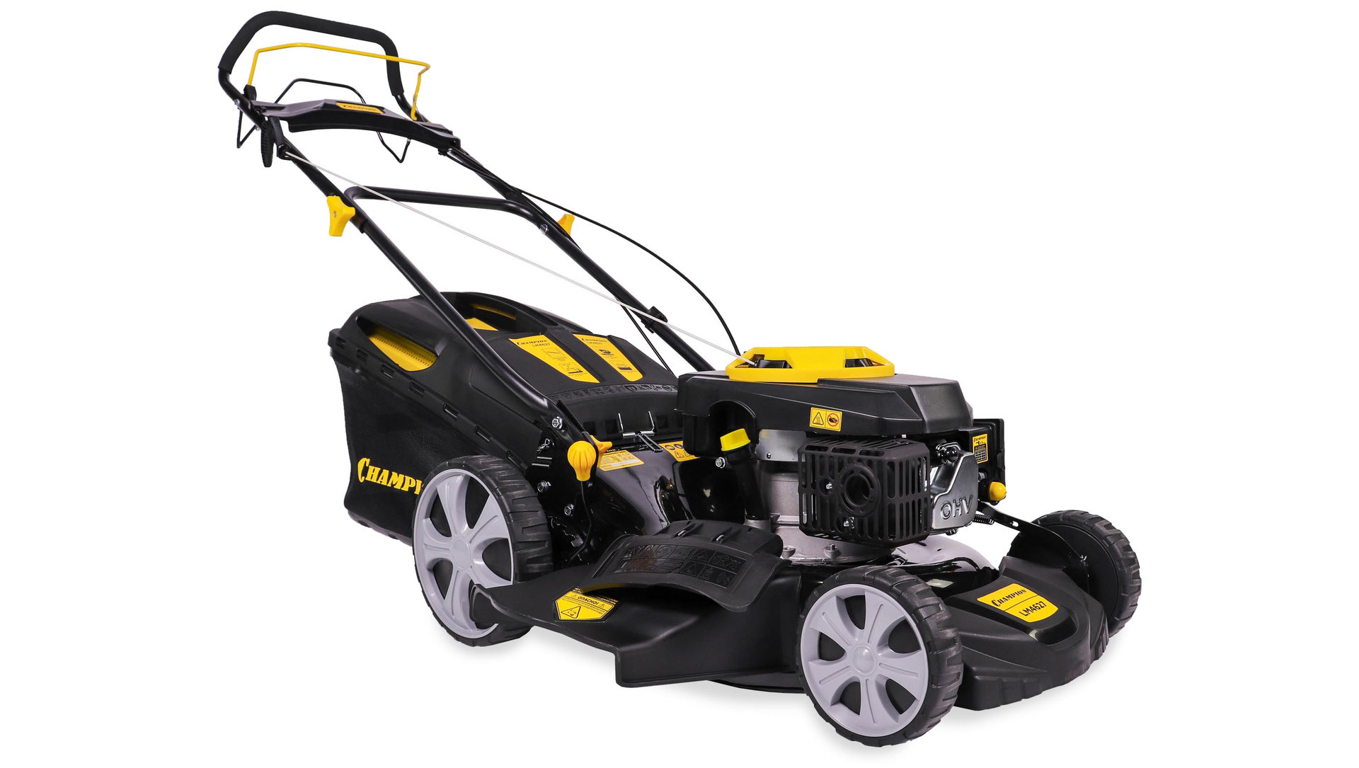 Газонокосилка CHAMPION LM4627 (2,6кВт привод 457мм 60л 25-75мм 1рычаг/7, 28,7кг 4в1) (LM4627)