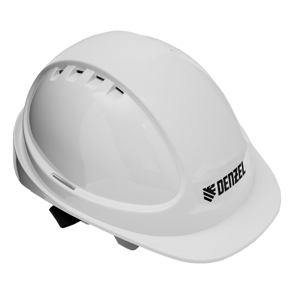 Каска защитная ударопр.«Форвард» (К-05)ABS/PC,комплект со встроен.очк.ОЧК-05 Форвард,белая Denzel (89205)