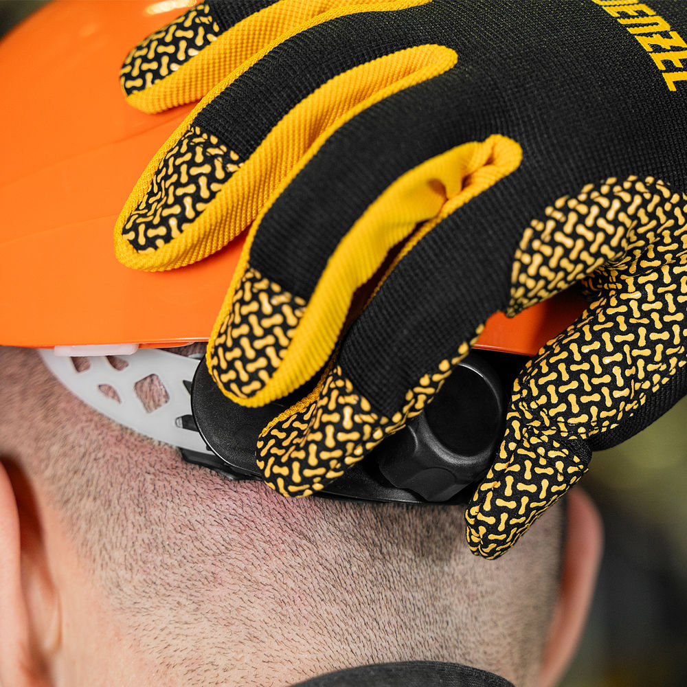 Каска защитная ударопрочная, ABS/PC, плавная регулировка, модель «Форвард» (К-05)оранж. Denzel (89206)