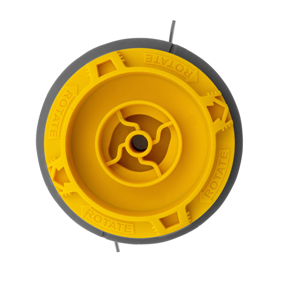 Катушка триммерная полуавтомат, быстрая заправка, шестигранник HEX х 15/6, болт 5/16 левый, М8 левый Denzel (96364)