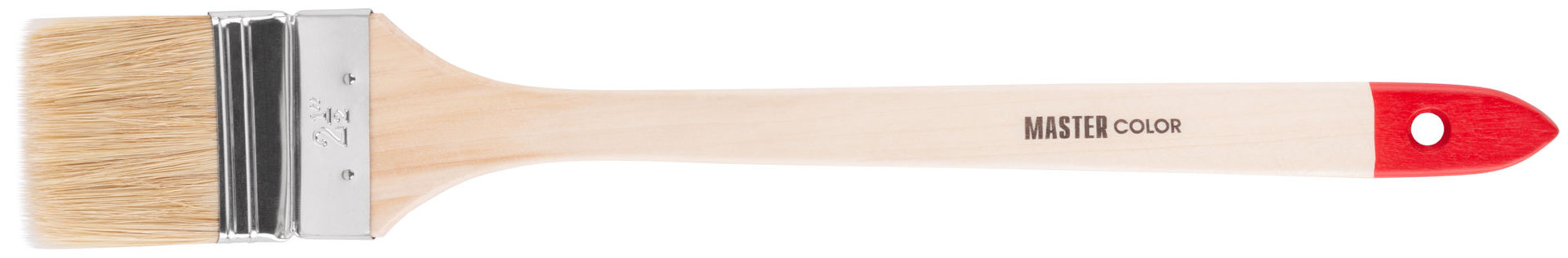 Кисть радиаторная, толщ. 13 мм, натур. щетина, нерж. обжим, дерев. ручка, ширина 65 мм (30-0304)