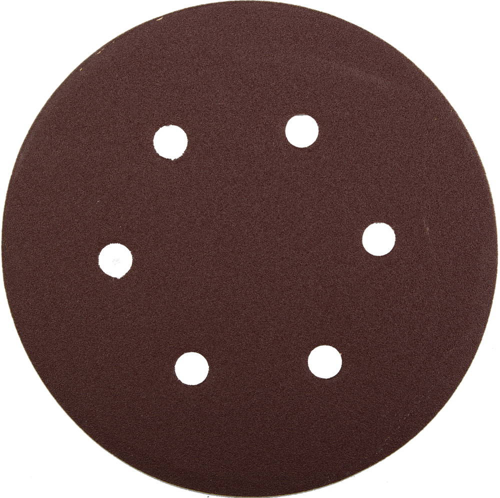 Круг шлифовальный универсальный Мастер 150 мм, 6 отверстий, Р100, 5 шт ЗУБР 35566-150-100