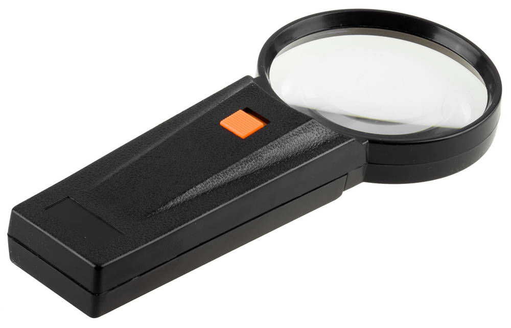Лупа 3 кратное увеличение, d 75 мм, с подсветкой STAYER 40522-75