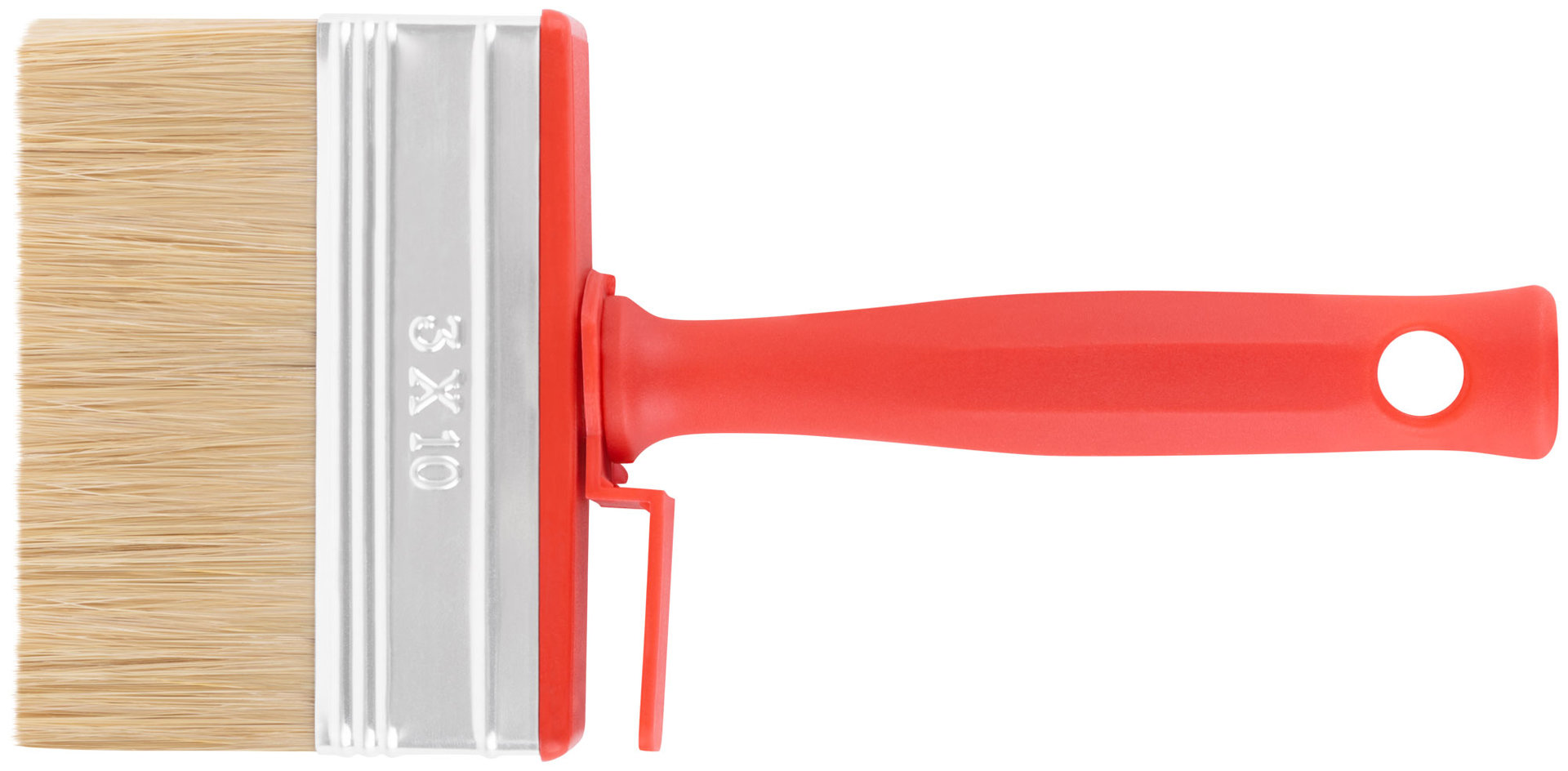 Макловица, 70%ПЭT/30% натур. щетина, нерж. обжим, красная пласт. ручка, 100 х 30 мм (30-0582)