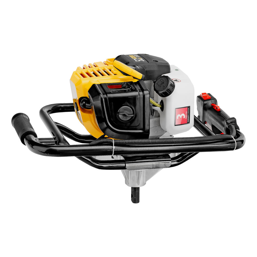 Мотобур DX-52, объем двигателя 52 см3, соединение 20 мм, без шнека Denzel (56001)