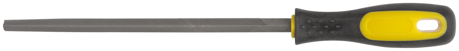 Напильник, прорезиненная ручка, трехгранный 200 мм (42572)