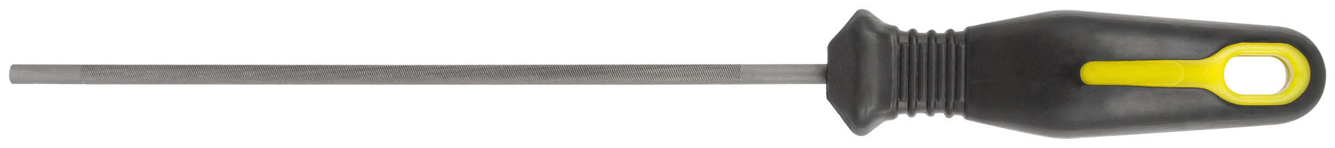 Напильник для заточки цепей бензопил круглый, с прорезиненной ручкой 5,0 х 200 мм (42814)