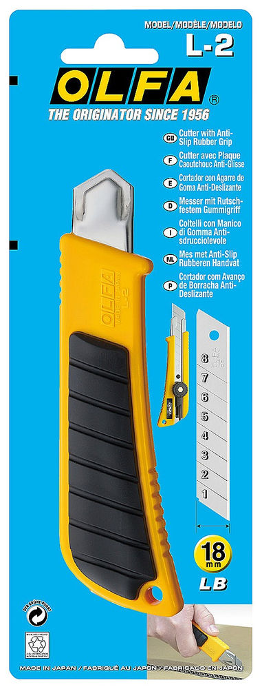 Нож с выдвижным лезвием 18 мм OLFA OL-L-2