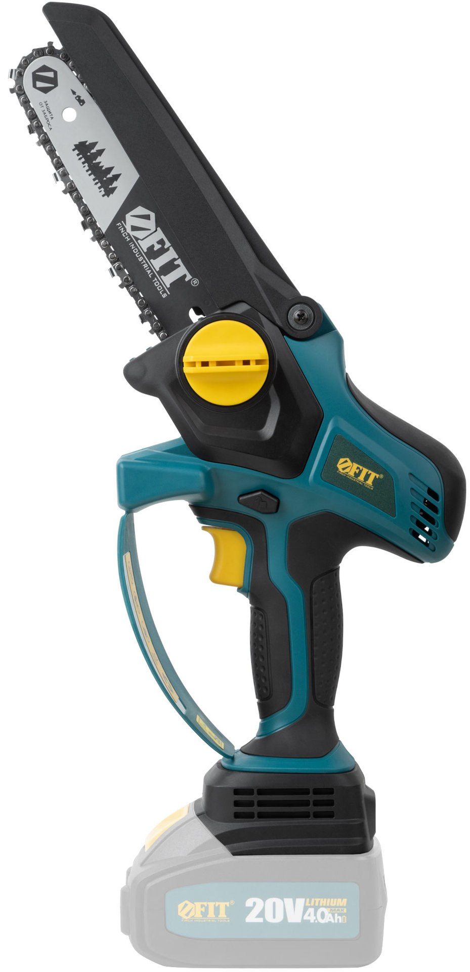 Пила цепная; Бесщеточный; 20В; 7,5 м/сек; 150 (6), 145 мм, 36, 40 мл, рез. накл.; коробка (79928)