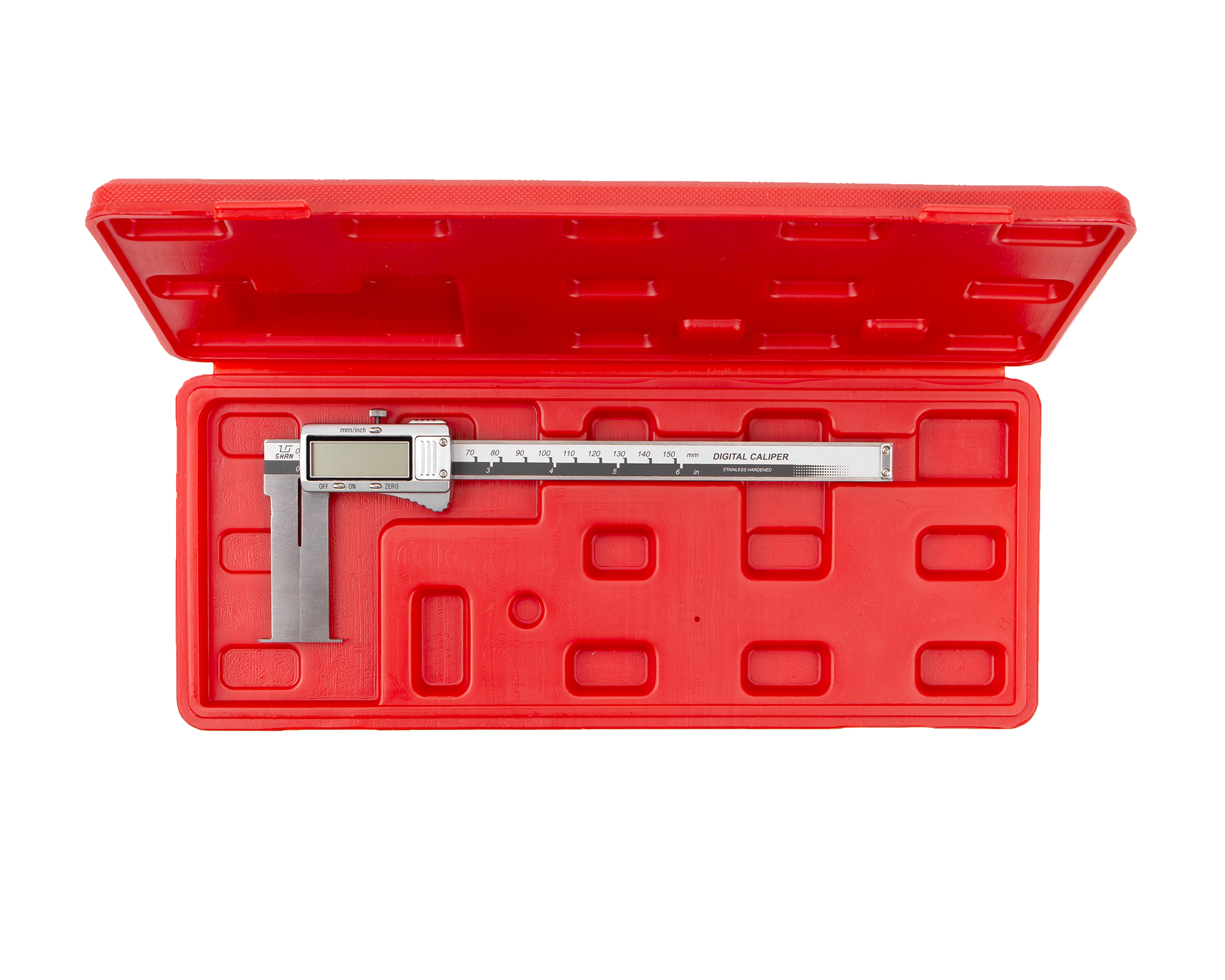 Штангенциркуль для внутренних канавок ШЦЦСК-1-185 0,01 (35-185) электронный губки 70мм SHAN