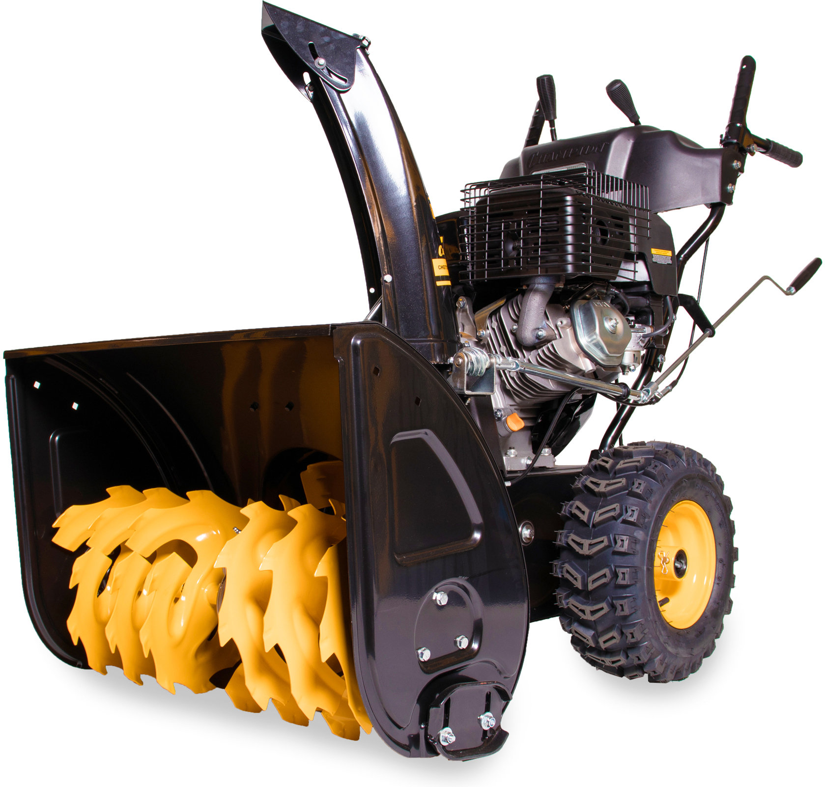 Снегоотбрасыватель CHAMPION ST1170E ( PRO, 11лс70см 6F/2R колеса6,5л 121кг эл.стартер, фара,обогрев (ST1170E)
