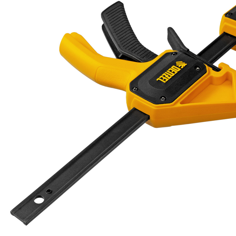 Струбцина F-образная, быстрозажимная, 150 х 55 мм, усиленный нейлоновый корпус Denzel (20501)