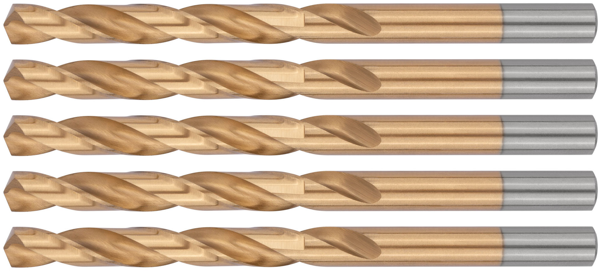 Сверла HSS по металлу, титановое покрытие 8,0 мм ( 5 шт.) (34180)