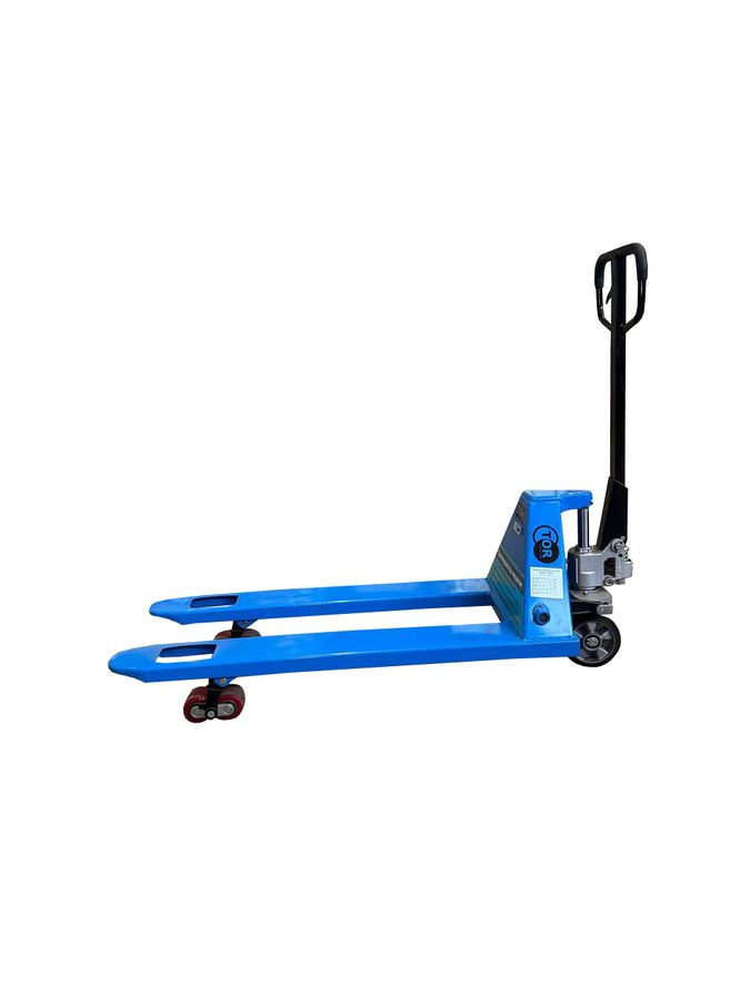 Тележка гидравлическая 2500 кг 1150 мм резиновые колеса TOR RHP (1000323)