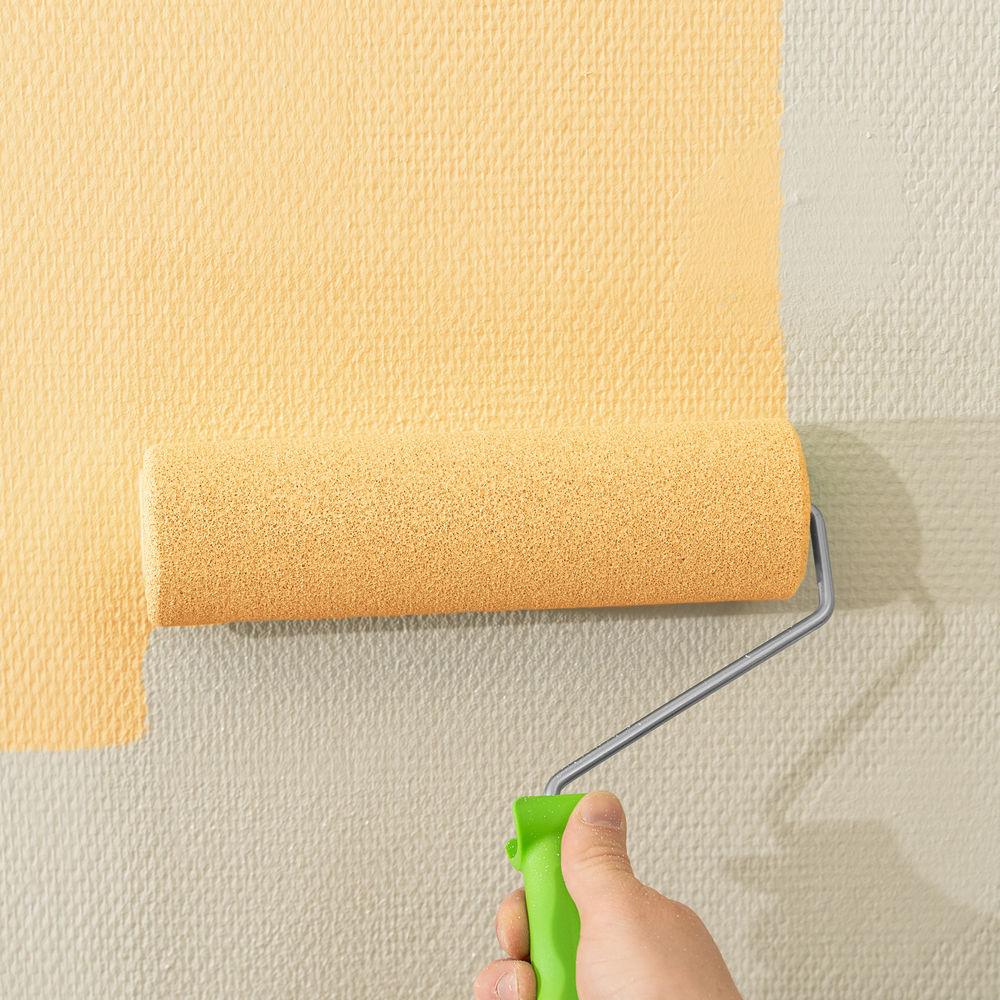 Валик Поролон с ручкой, 250 мм, D 48 мм, D ручки 6 мм Сибртех (80104)