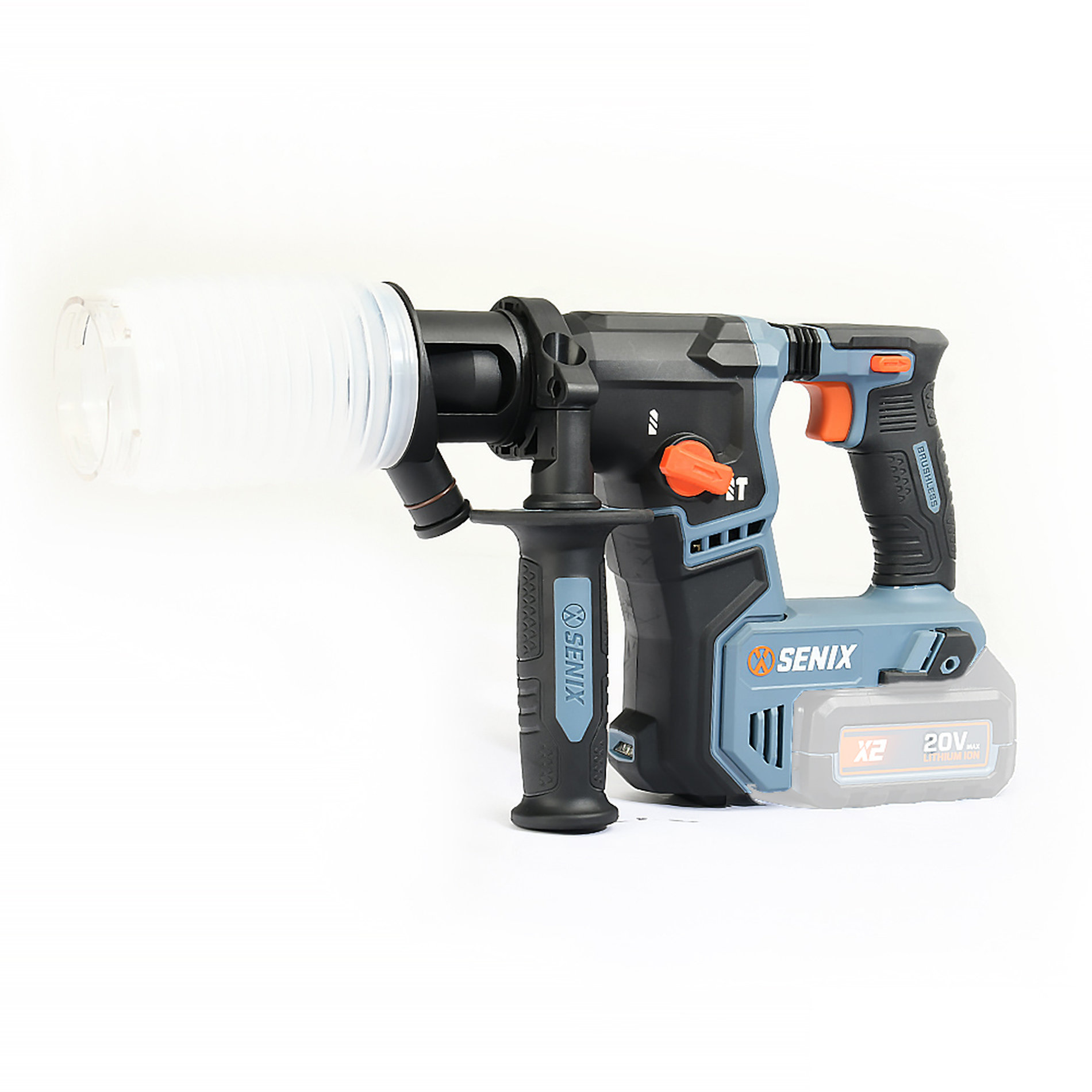 Перфоратор SDS-plus, 1.2Дж, 17 мм, без АКБ и ЗУ X2 20В