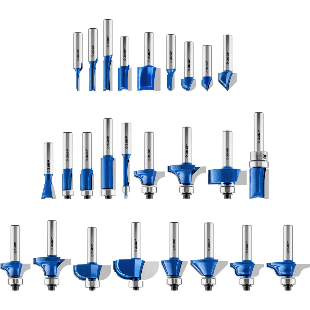 Набор профильных фрез по дереву 26 шт ЗУБР Профессионал 28796-H26