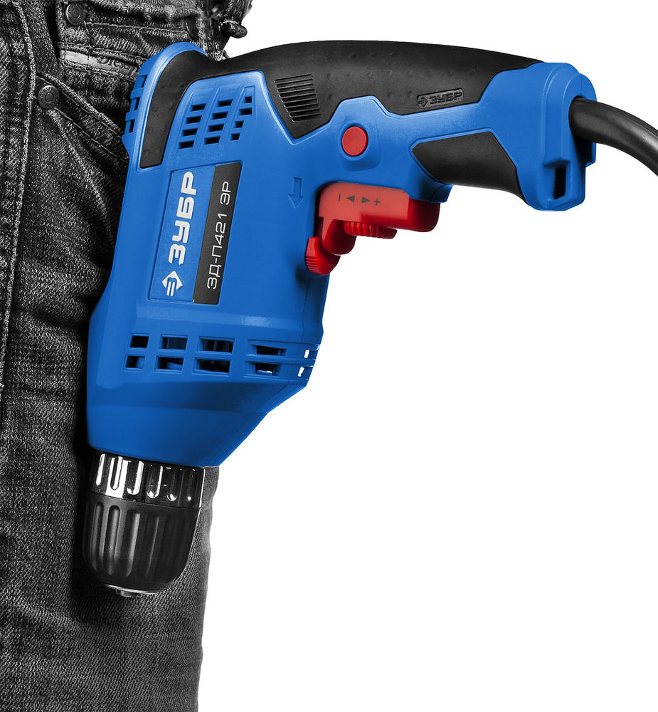 Дрель безударная 420 Вт 10 мм БЗП Профессионал ЗУБР ЗД-П421 ЭР