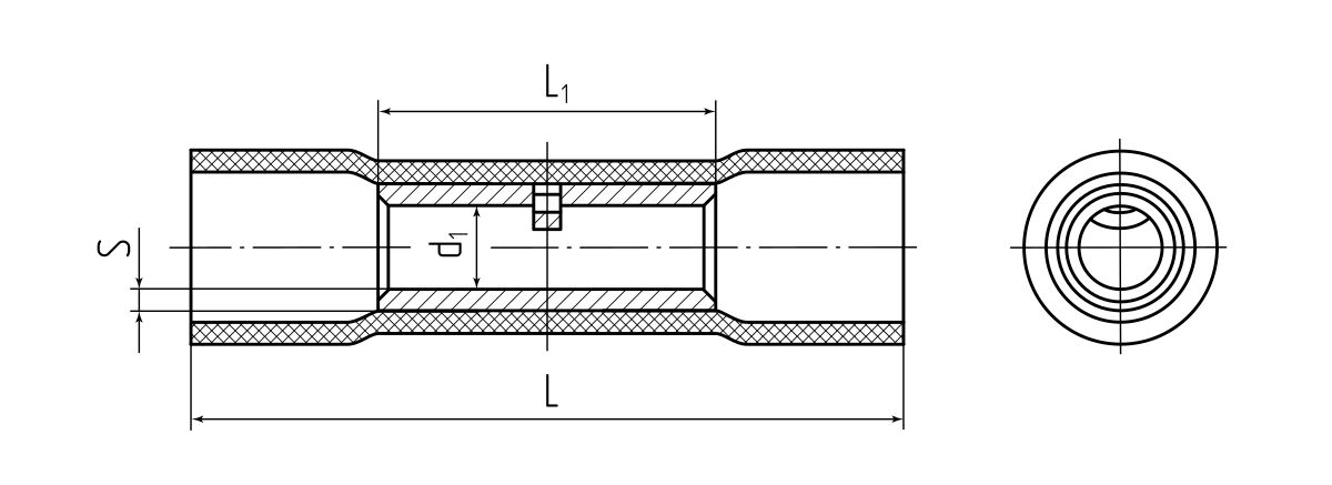Гильза соединительная изолированная ГСИ 1.5 серия EasyFix (КВТ) (90906)
