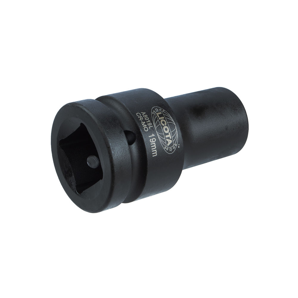 Головка торцевая ударная глубокая 19 мм 6-гранная 1 Licota A8019L