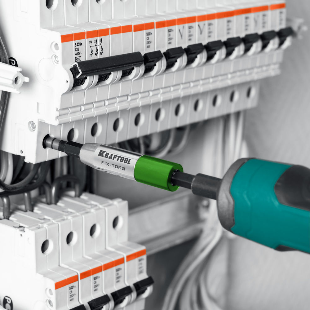 Динамометрический адаптер для бит FIX-TORQ, 3.0 Нм KRAFTOOL 64035-3.0