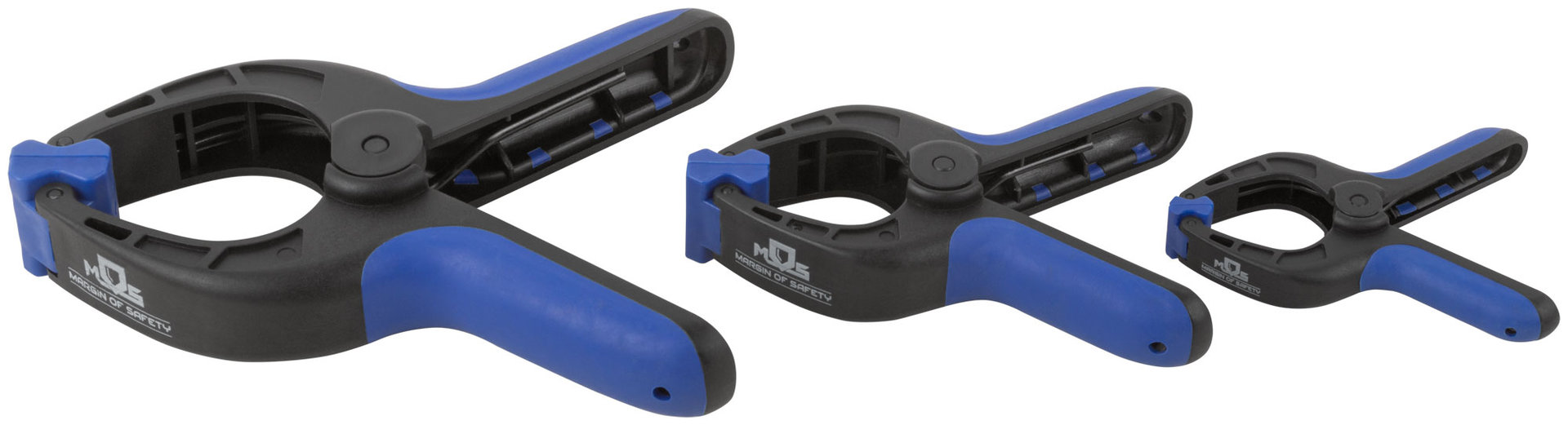 Набор быстрозажимных струбцин нейлоновых 75x40 мм, 100x50 мм, 150x80 мм