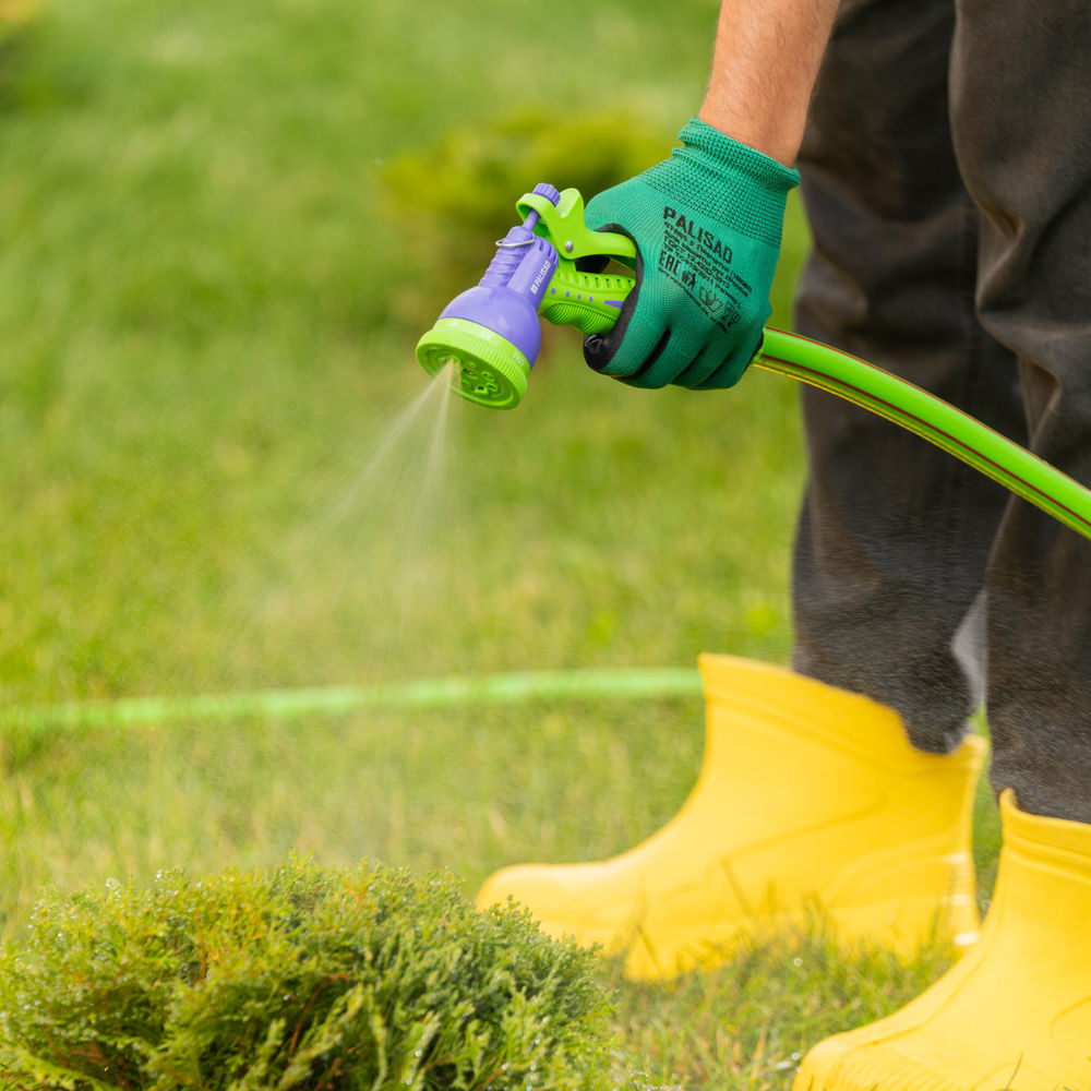Набор для подключения шланга 3/4,пистолет 8 режимов полива, адаптер, 2 соединителя Palisad (65177)