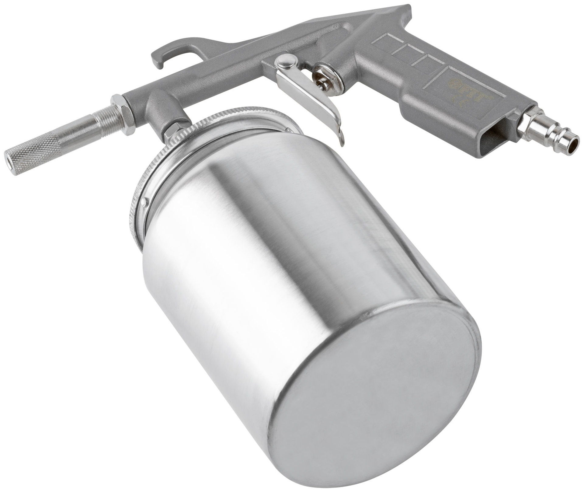 Пистолет пескоструйный, алюминиевый нижний бачок 1000 мл, быстросъемное соединение (81081)