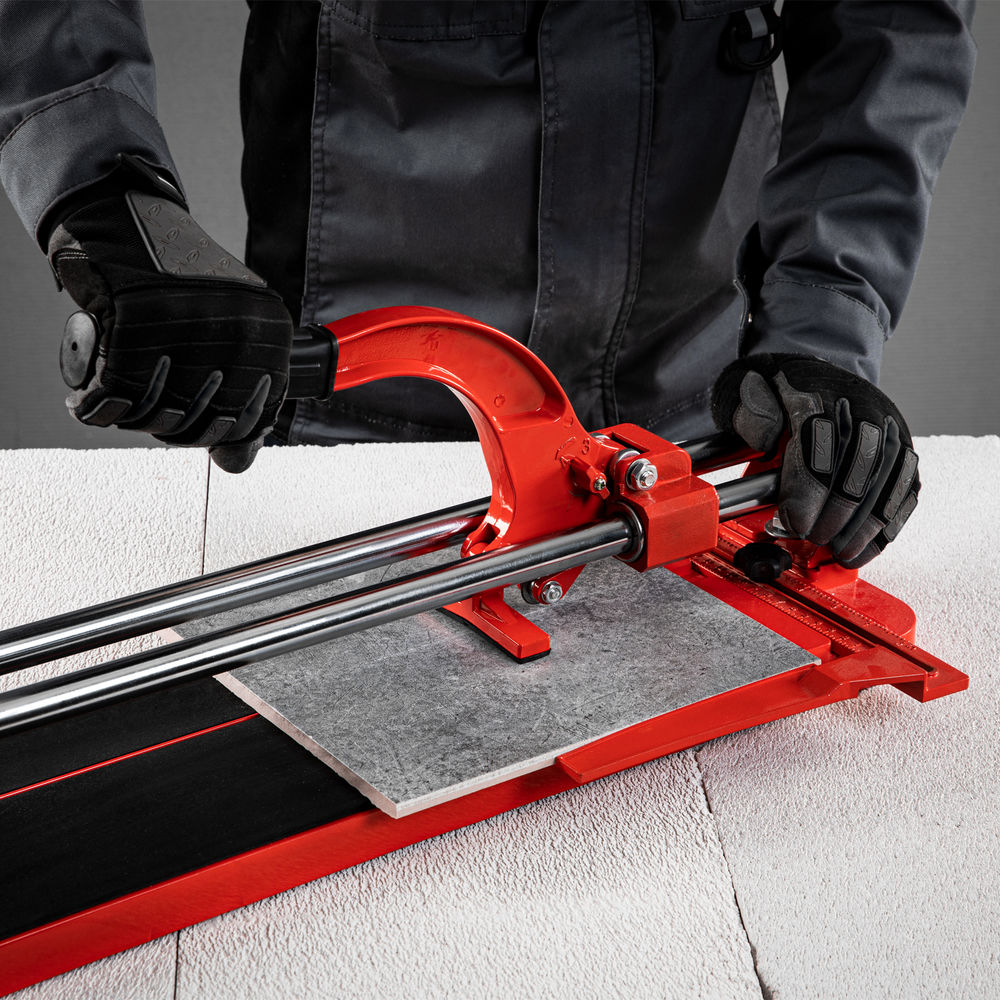 Плиткорез 400 х 16 мм, литая станина,каретка на подшипниках, усиленная рукоятка MTX (87605)