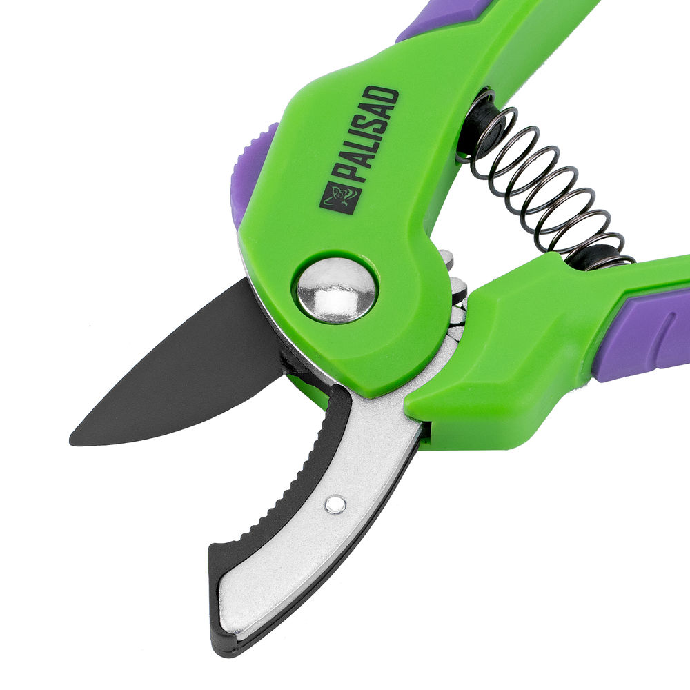 Секатор с наковальней, 210 мм, шестеренный привод, двухкомпонентные рукоятки, Palisad (60531)