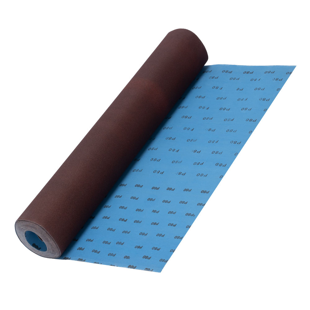 Шкурка на тканевой основе, P 80, 1000 мм х 20 м, водостойкая Matrix (75288)