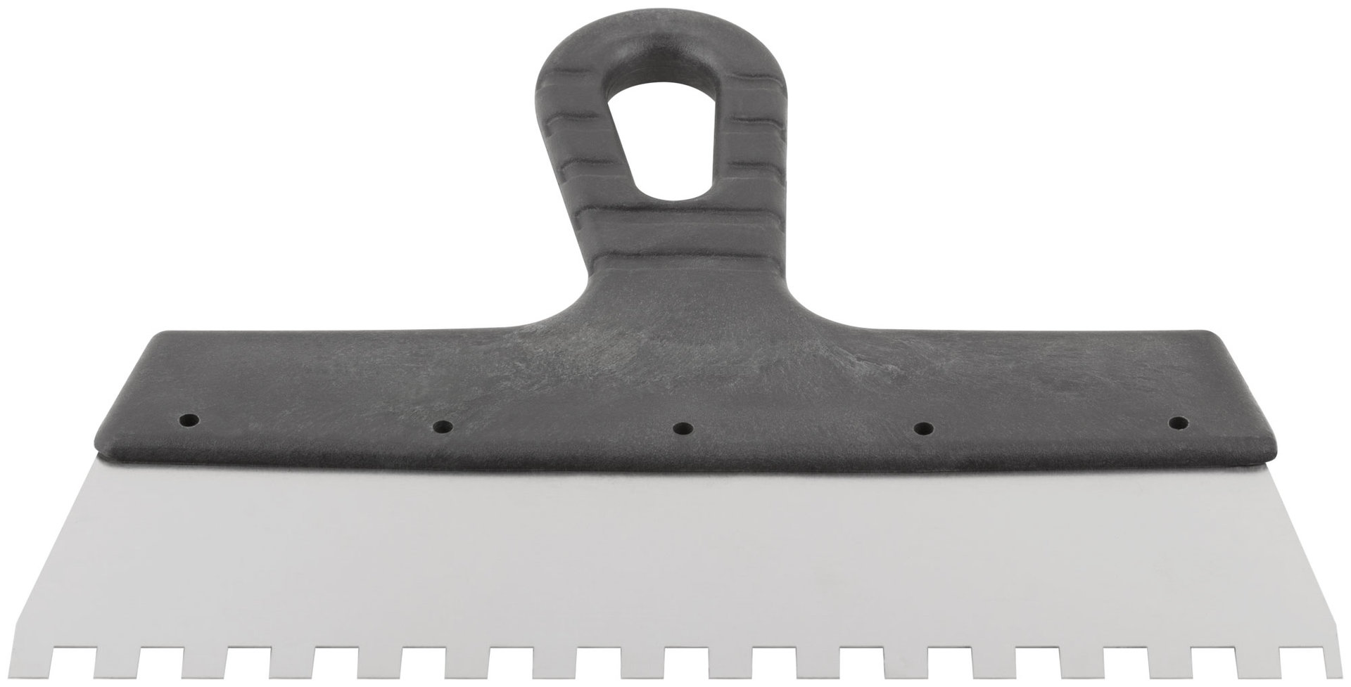 Шпатель фасадный нержавеющий зубчатый 250 мм / зуб 8 мм (06608)