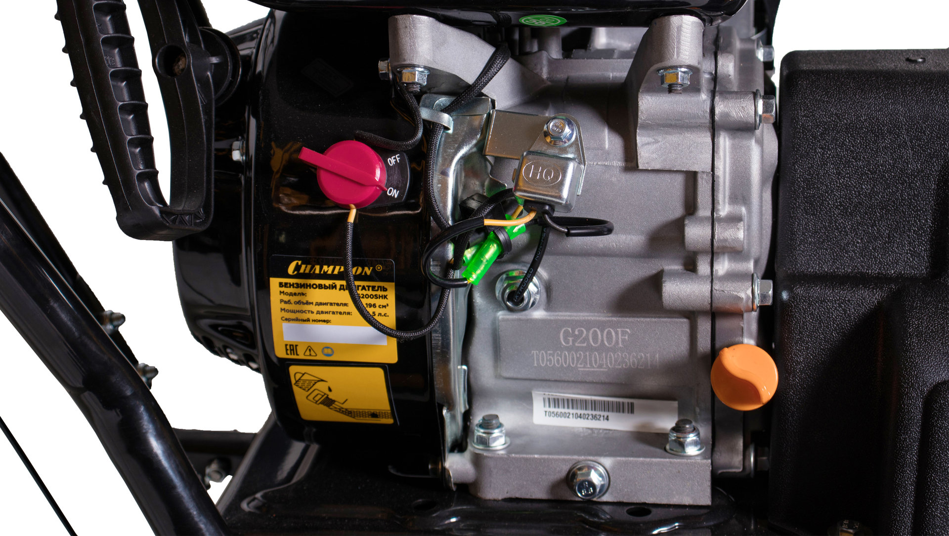 Снегоотбрасыватель CHAMPION ST656 (6,5лс 56см 5F/2R колеса 3,6л 72кг руч.стартер) (ST656)